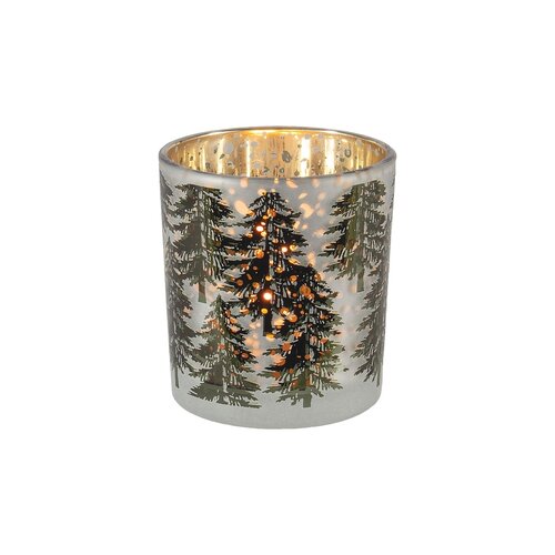 Votive en verre givré 3 pouces