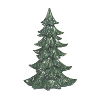 Sapin en résine vert forêt avec paillettes 7,5 po