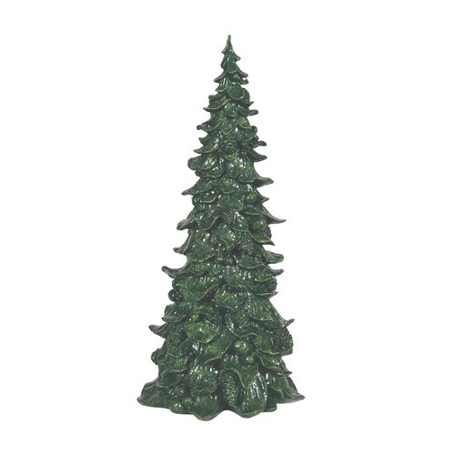 Forest Green Glitter Resin Christmas Tree, 11.5 inches