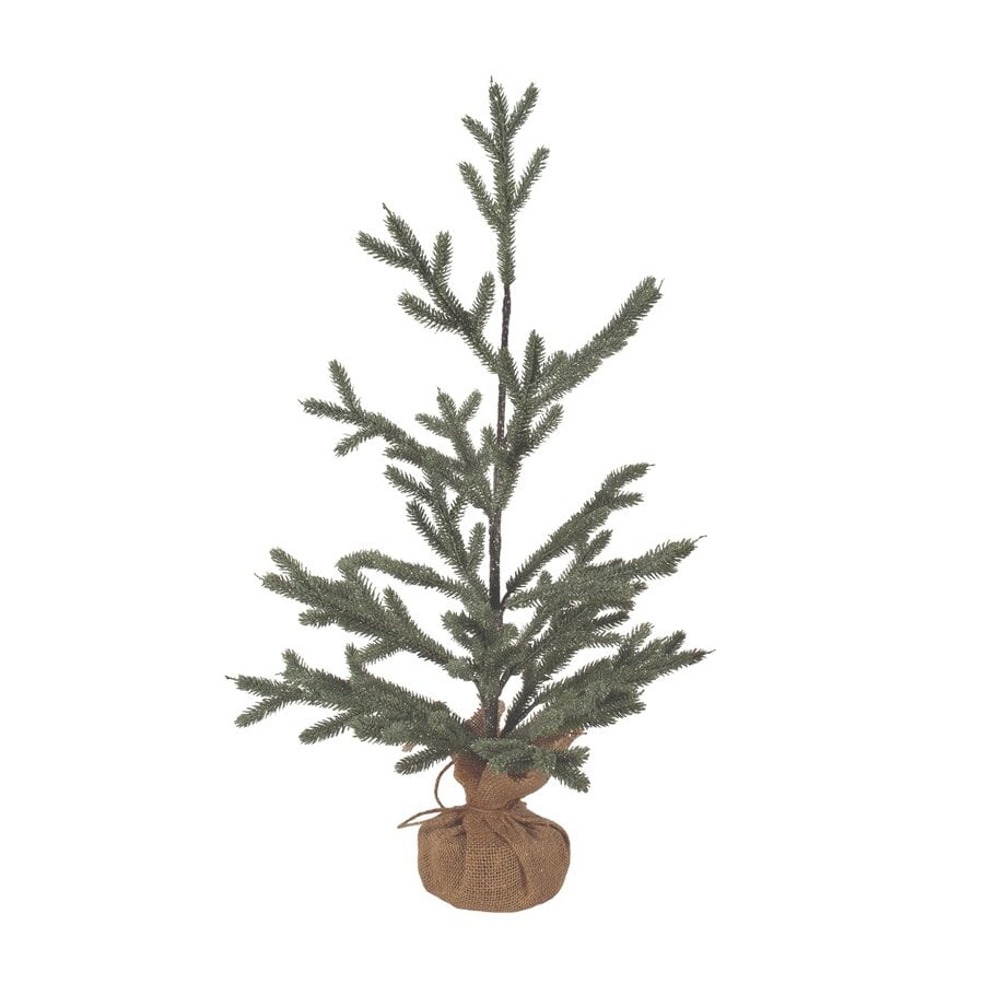 Glitter Christmas Tree with Jute Base - Photo 0