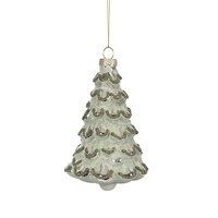 Green Glass Christmas Tree Ornament