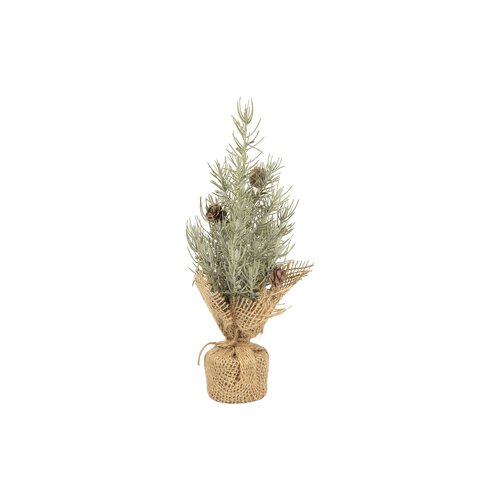 Sapin vert pâle base en jute