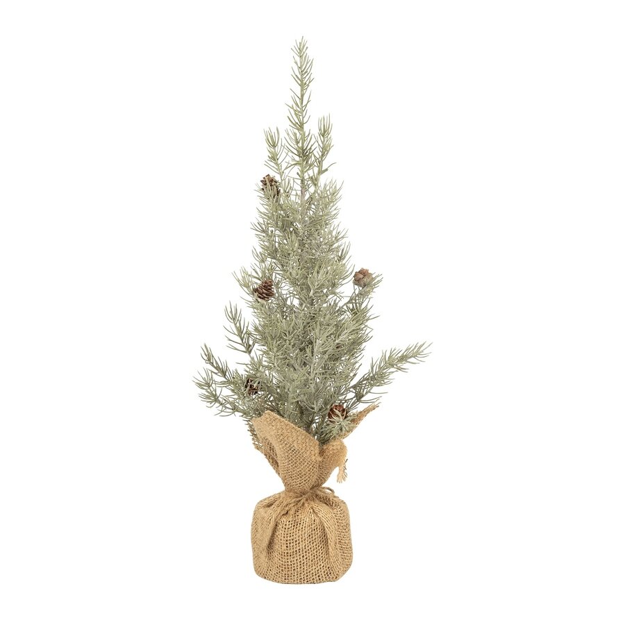 Large Pale Green Christmas Tree with Jute Base - Photo 0