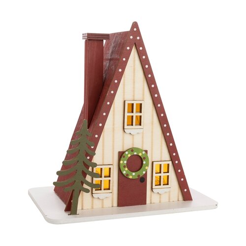LED Illuminated Wooden Chalet