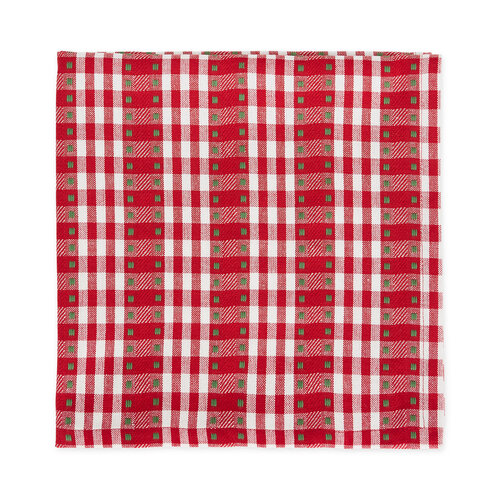 Jingle Bell Plaid Napkins Set of 4