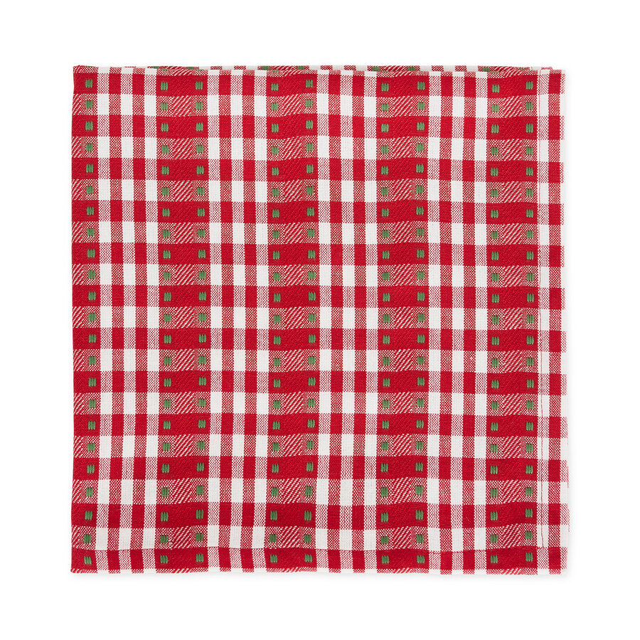 Jingle Bell Plaid Napkins Set of 4 - Photo 0
