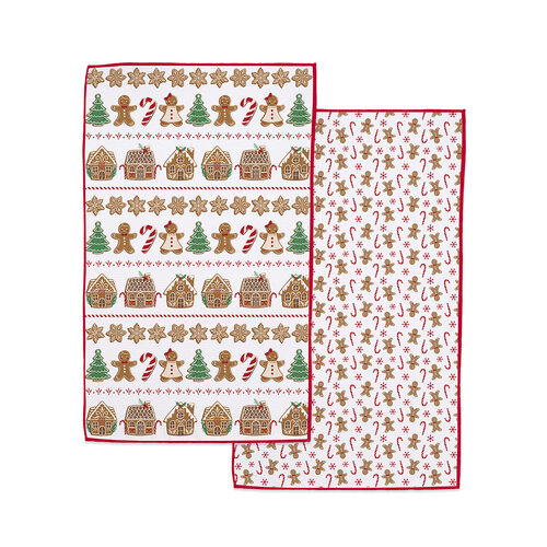 Gingerbread Reversible Microfiber Dish Towel