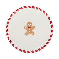 Gingerbread Man Dessert Plate