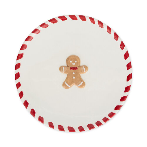 Gingerbread Man Dessert Plate