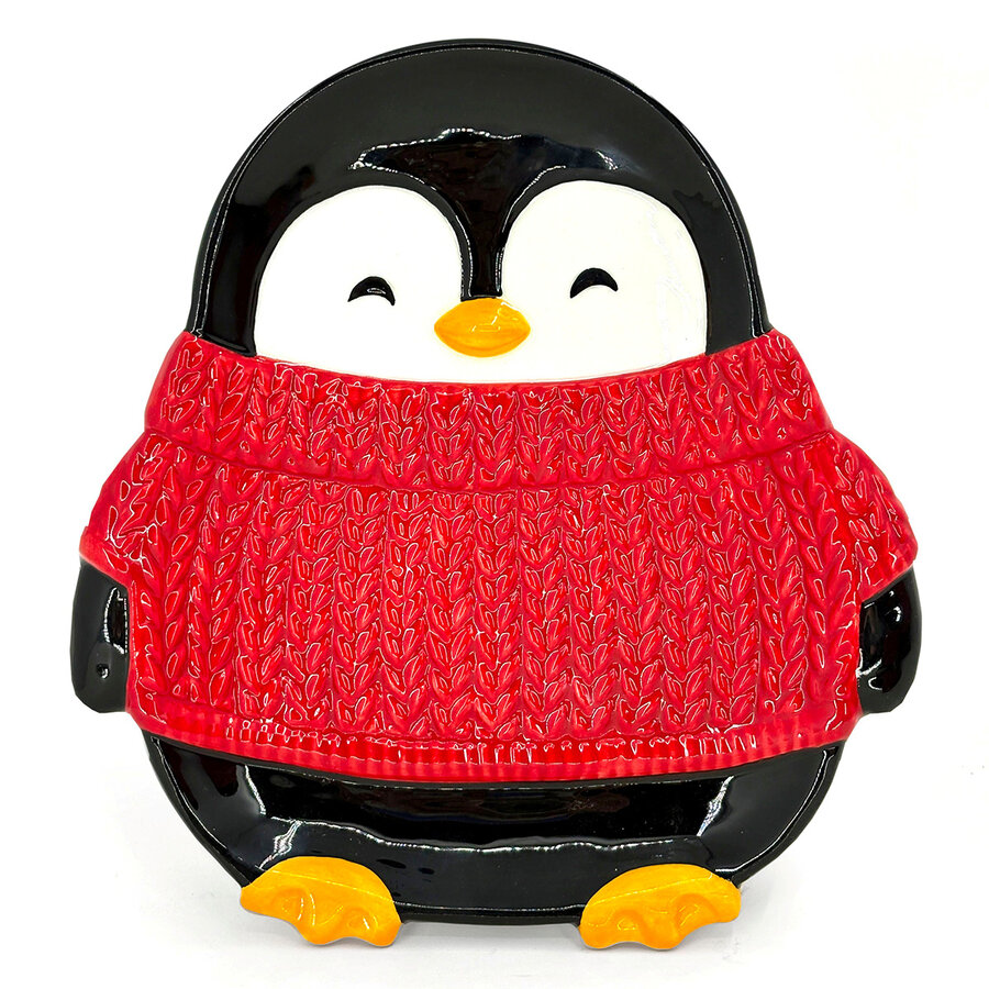 Penguin Plate 20.5 x 22 cm - Photo 0
