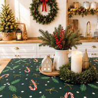 Nappe Cannes de bonbon 60 x 90 pouces