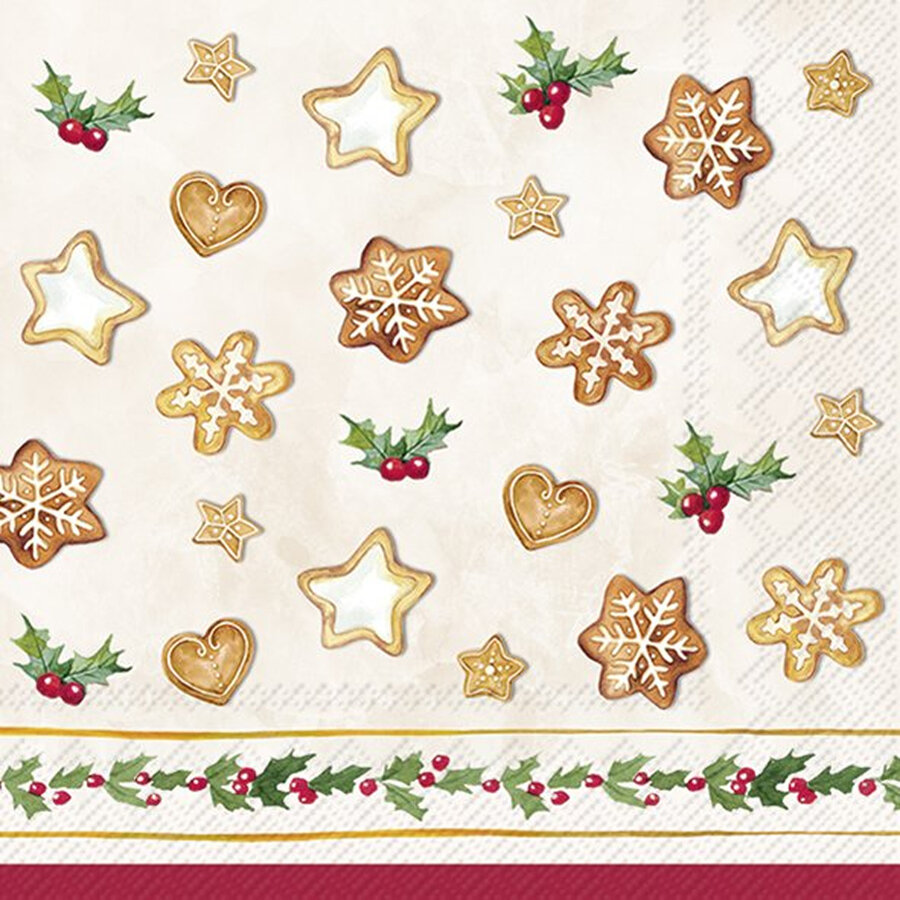 Cookie Garland Paper Cocktail Napkins - Photo 0
