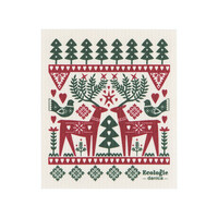 Folk Forest Swedish Dishcloth
