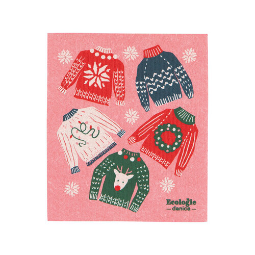 Christmas Knit Pattern Swedish Dishcloth