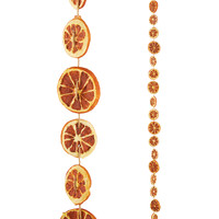 Guirlande de tranches d'orange de 5.5 pouces