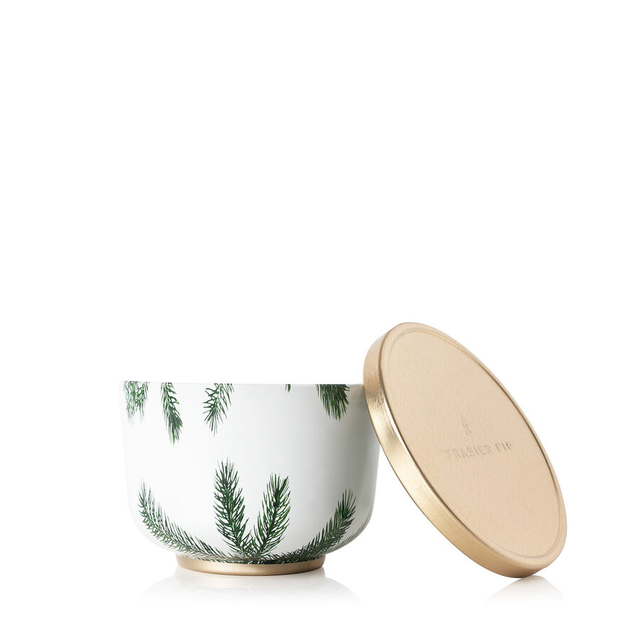 6.5 oz Frasier Fir Metal Tin Candle with Lid - Thymes - Photo 0
