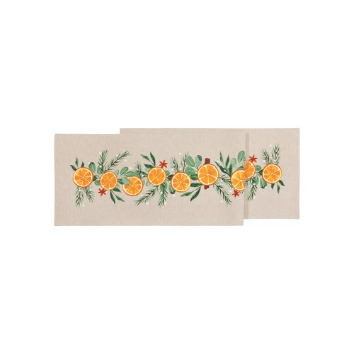 72-inch Cedar and Citrus Table Runner