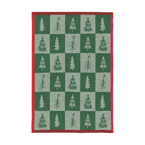 Linge à vaisselle jacquard Sapins de Noël