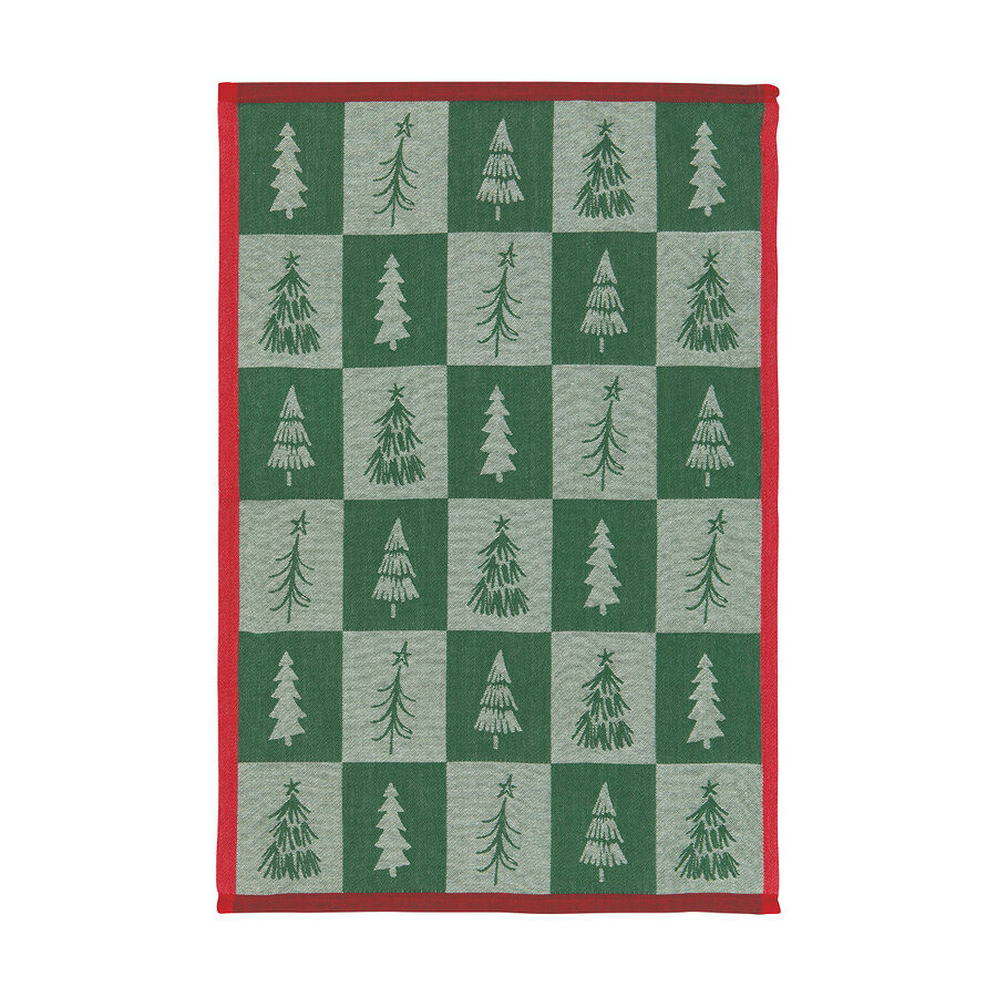 Linge à vaisselle jacquard Sapins Noël - Photo 0