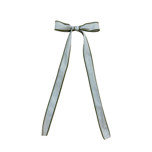 Long Fabric Earrings Cream and Khaki