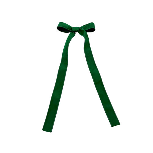 Longue boucle en tissu vert