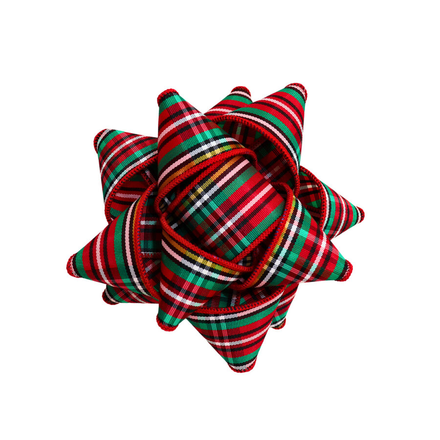 Red and Green Tartan Gift Bow - Photo 0