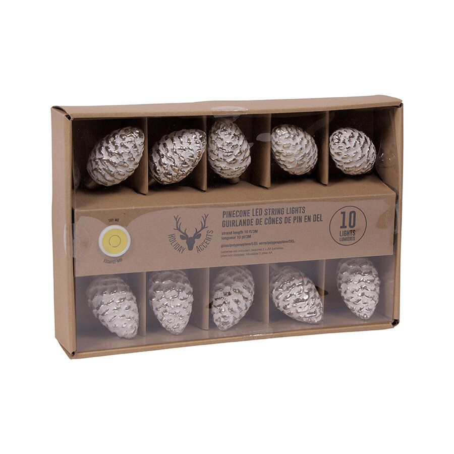 Guirlande lumineuse LED - Pommes de pin - Photo 0