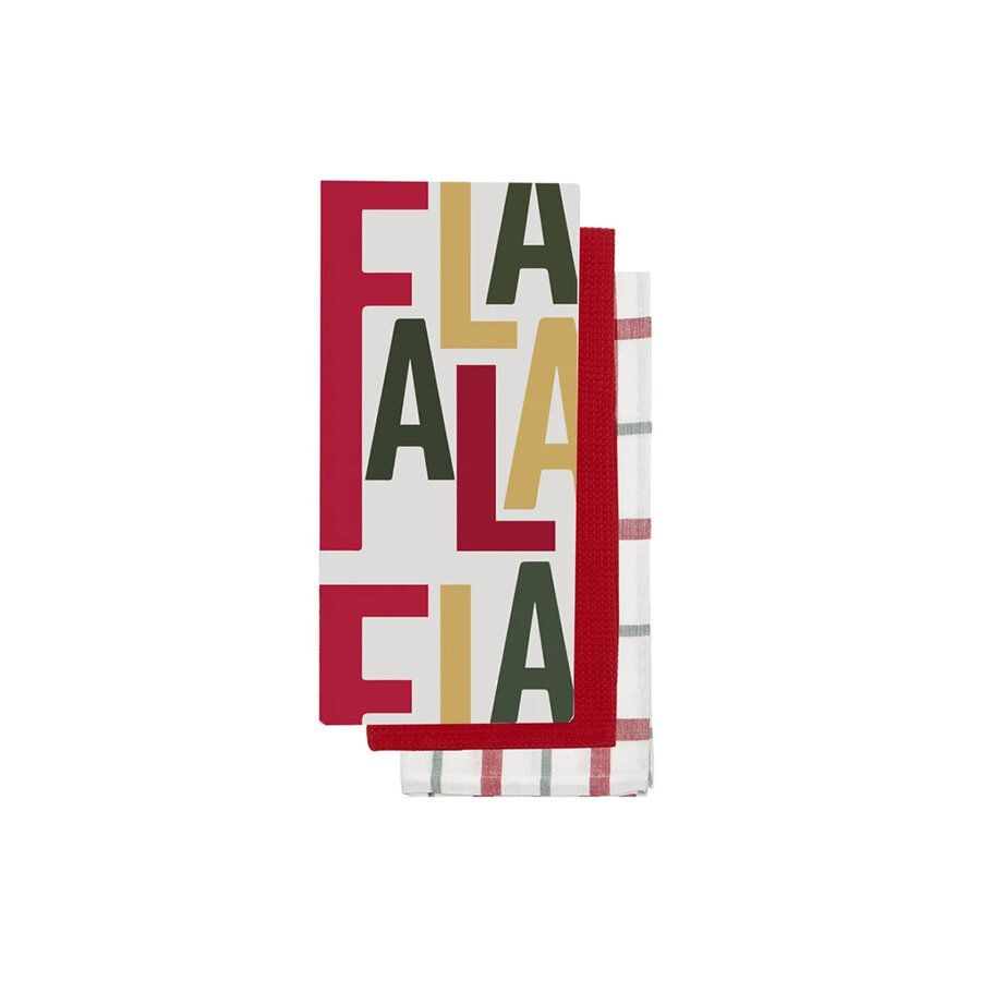 Fa La La Dish Towels Set of 3 - Photo 0