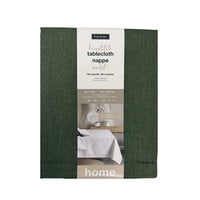 Forest Green Linen Look Tablecloth 60 x 120 Inches