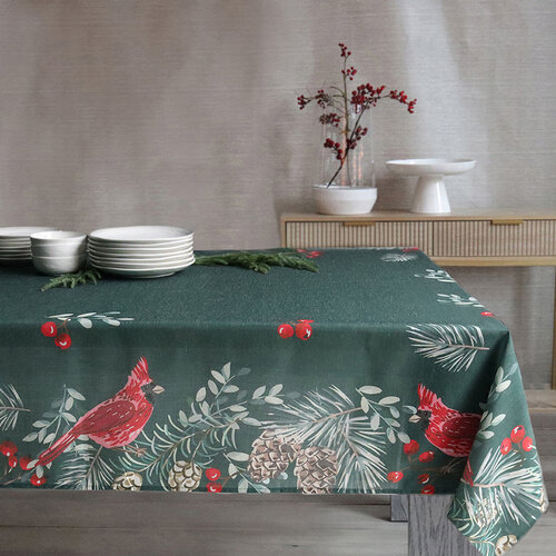 Nappe Winter Cardinal 60 x 120 pouces