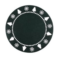 Napperons de Noël en feutre vert - ensemble de 4