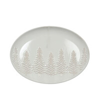 Plateau de service Hivernal ovale