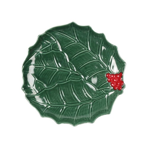 Plateau de service rond vert Holly