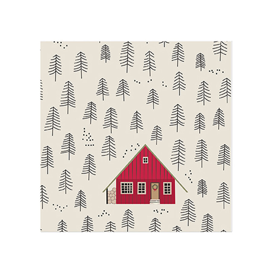 Winter Chalet Paper Cocktail Napkins - Photo 0