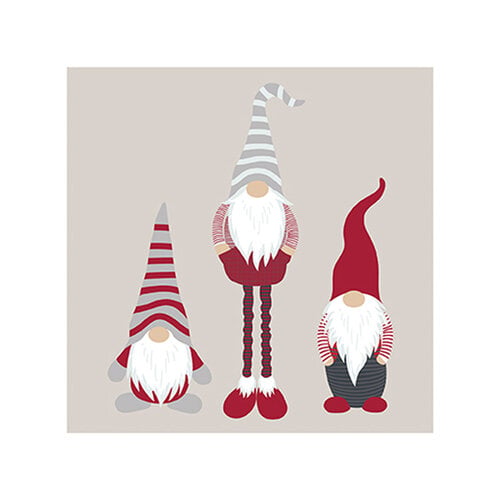 Serviettes de table papier cocktail Gnome