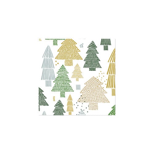 Serviettes en papier cocktail - Arbres