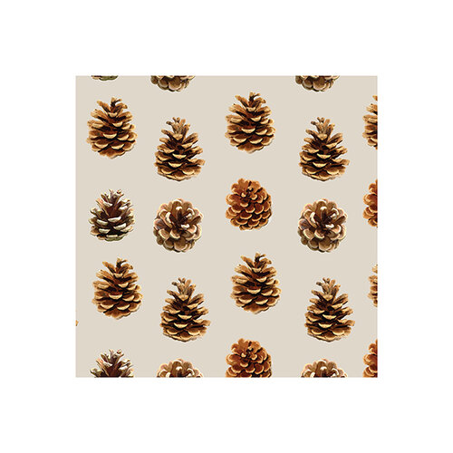 Serviettes de table en papier - Pommes de pin