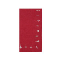 Red Hemstitched Table Napkins Set of 4