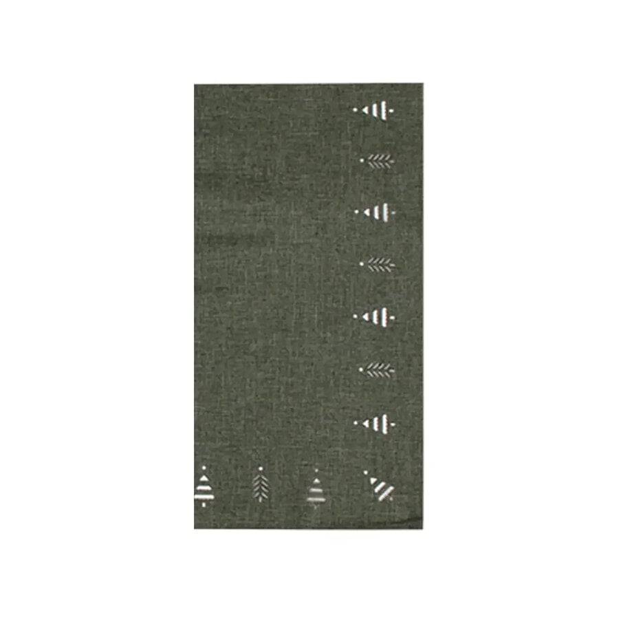 Forest Green Hemstitch Table Napkins Set of 4 - Photo 0