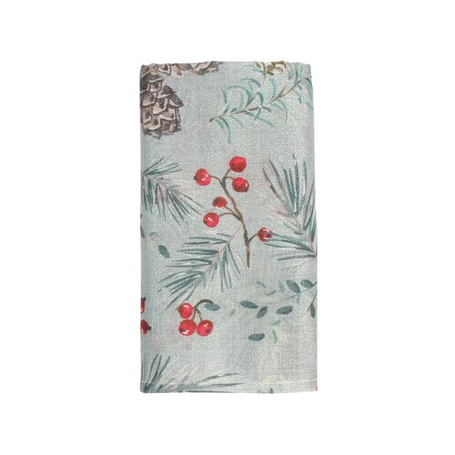 Serviettes de table Botanique Hivernale - ensemble de 4