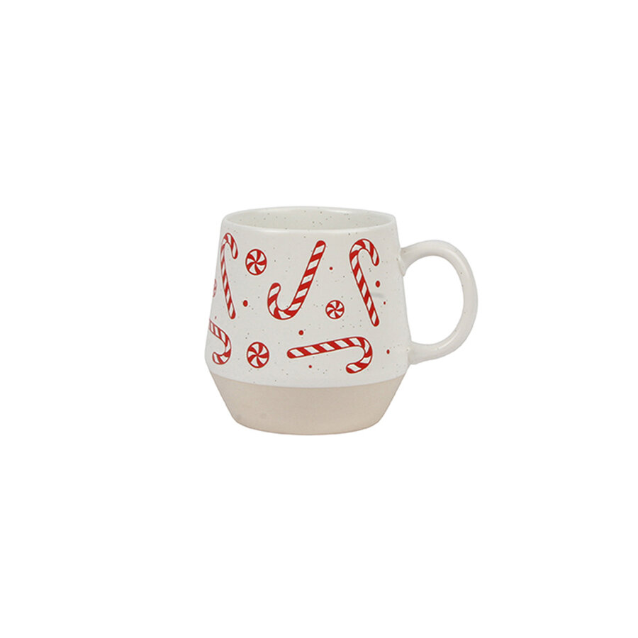 Tasse en grès Candy Cane - Photo 0