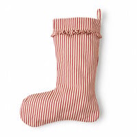 Bas de Noël à rayures rouges