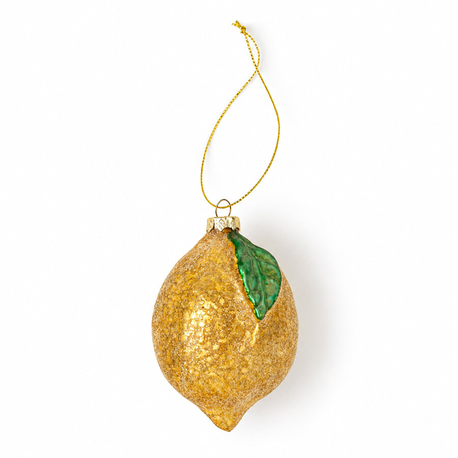 Lemon Drop Glass Ornament - Photo 0