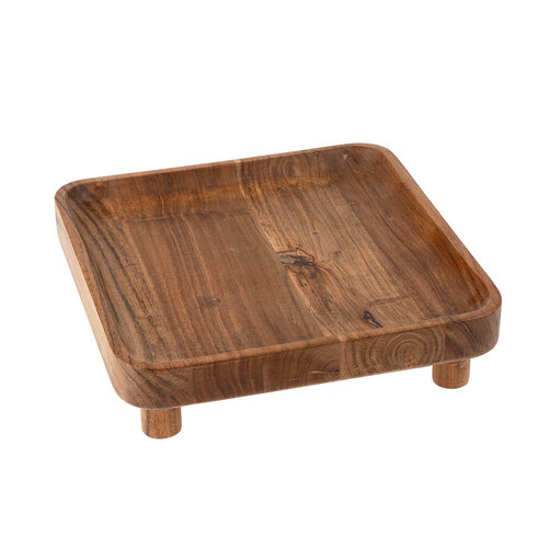 Plateau en bois sur pied 12 pouces