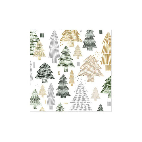 Serviettes de table en papier - Arbres