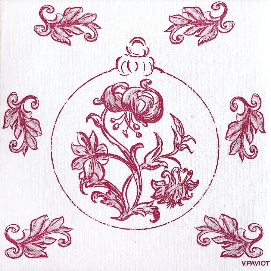 Serviettes à cocktail Boule baroque - Photo 0