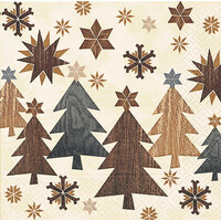 Serviettes de table en papier - Arbres