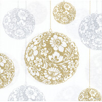 Golden Ball Paper Napkins