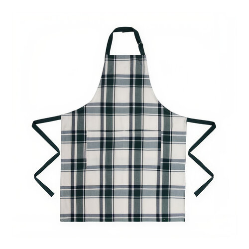 Tablier de cuisine vert à carreaux