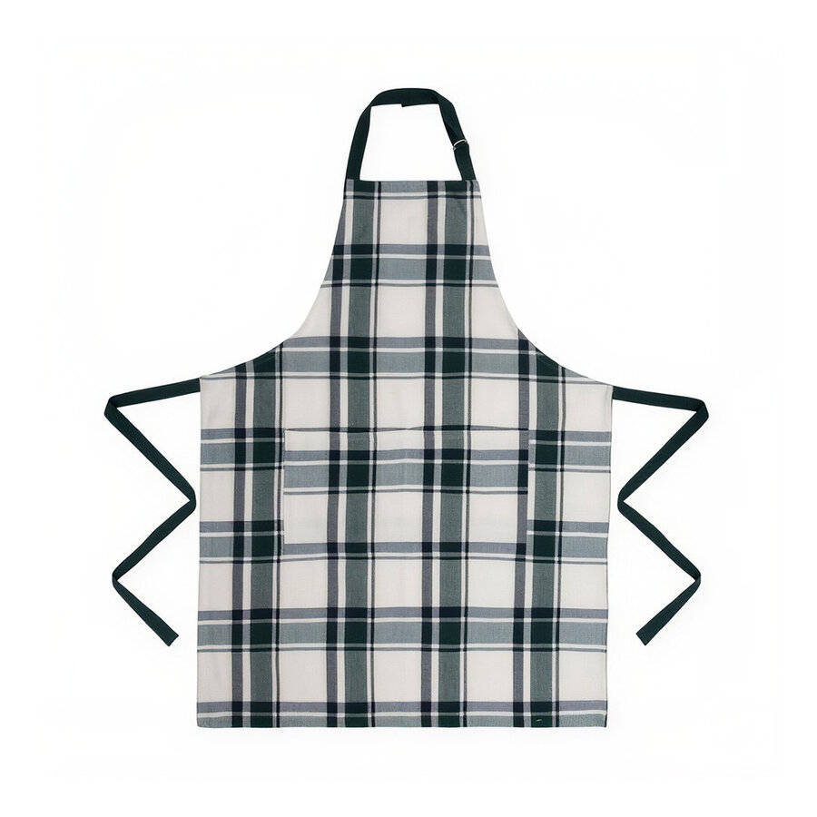 Green Plaid Kitchen Apron - Photo 0